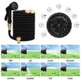 thumbnail image 3 of Triple Layer Latex Garden Hose, Practical Design, Adjustable Input Water To 8 Pattern Output, Durable Material For Gardening And Cleaning (17 Feet), 3 of 5