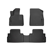 Husky Liners 95711 Weatherbeater Floor Mats Fit 2020-2025 Hyundai Palisade - Front/2nd Seat - Black