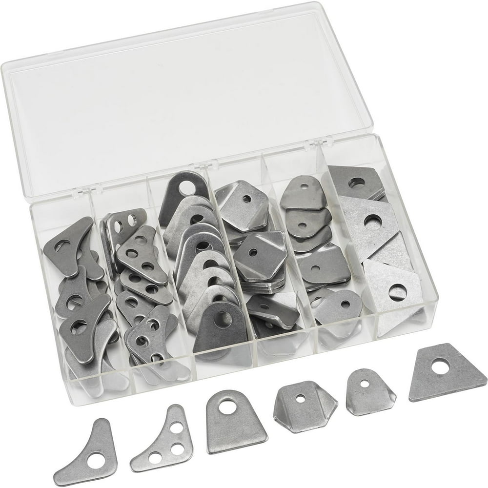 Roll Cage Tubing Chassis Weld Gusset/Tab Kit, 60 Piece