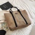 thumbnail image 7 of Kukuzhu Straw Beach Bag, Summer Woven Tote Bag Large Shoulder Handbag Straw Purses and Handbags for Women Vacation, 7 of 7