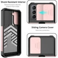 thumbnail image 3 of for Samsung S21 Case with Sliding Camera Cover Heavy Duty Protective Galaxy S21 Case with Card Holder Magnetic Kickstand Case for Samsung S21 5G 6.2 inch(Rose Gold), 3 of 13