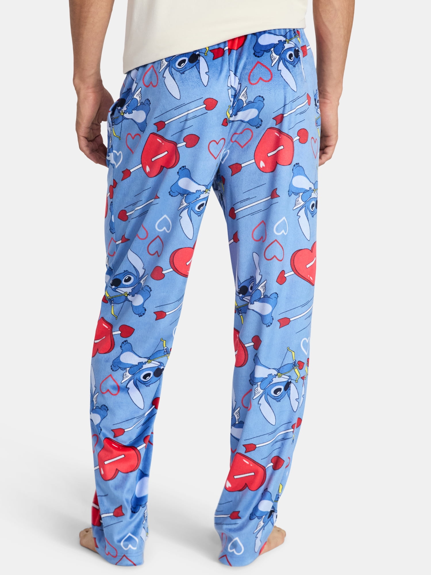 Lilo and Stitch Men's Valentine's Day Sleep Pants, Sizes S-2XL