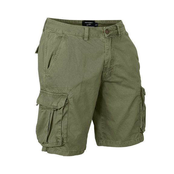 Victory Outfitters Men's Cotton Twill Cargo Shorts - Olive - 32