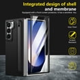 thumbnail image 3 of Dteck for Galaxy Z Fold 6 Case with S Pen Holder & Stylus, Built-in Kickstand and Screen Protector Support Wireless Charging Shockproof Slim Phone Cover for Samsung Galaxy Z Fold 6 5G,Black, 3 of 12
