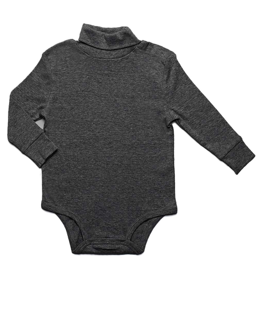 Leveret Long Sleeve Baby Boys Girls Bodysuit Turtleneck 100/% Cotton Size 6 Months-2 Toddler