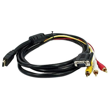 HDMI to 3 RCA   VGA Cable M/M 1.8ft/6ft