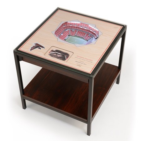 Atlanta Falcons 25-Layer StadiumViews Lighted End Table