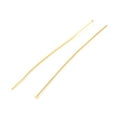 thumbnail image 2 of 50 pc Brass Flat Head Pins Long-Lasting Plated Real 18K golden Plated 51x0.5mm 24 Gauge Head: 1.5mm, 2 of 3
