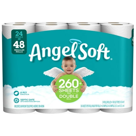 Angel Soft Toilet Paper, 24 Double Rolls