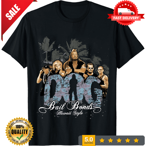 Vintage Dog the Bounty Hunter T Shirt Black Unisex All Size S-5XL, LIMITED EDITION-TH74087