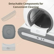 DOEL Self Cleaning Cat Litter Box, 65L Automatic Cat Litter Box, Smart Cat Litter Machine with APP Control, Electric Self Scooping Litter Box, Cat Safety Protection Litter Box
