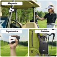 thumbnail image 4 of Telémetro OLED de golf WOSPORTS con pendiente, pantalla roja ultraclara de 1200 yardas, telémetro láser con aumento 7X, magnetico/vibración de bloqueo de mástiles, 4 of 9