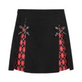 thumbnail image 4 of Douhoow Gothic Lace Mini Pleated Skirt Women Punk High Waist A-Line Short Skirt Vintage Streetwear, 4 of 5