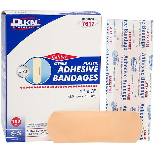 Dukal Adhesive Bandages. Case of 2400 Plastic Bandages 1