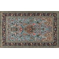 thumbnail image 1 of Ahgly Company Machine Washable Indoor Rectangle Traditional Dark Goldray Area Rugs, 7' x 10', 1 of 7