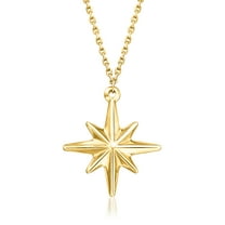 Ross-Simons 10kt Yellow Gold North Star Necklace, Women's, Adult
