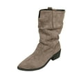 thumbnail image 1 of Escarpins Noirs à Bout Pointu, Bottines à Talon Bas Élégantes pour Occasions Hivernales Décontractées, 1 of 9