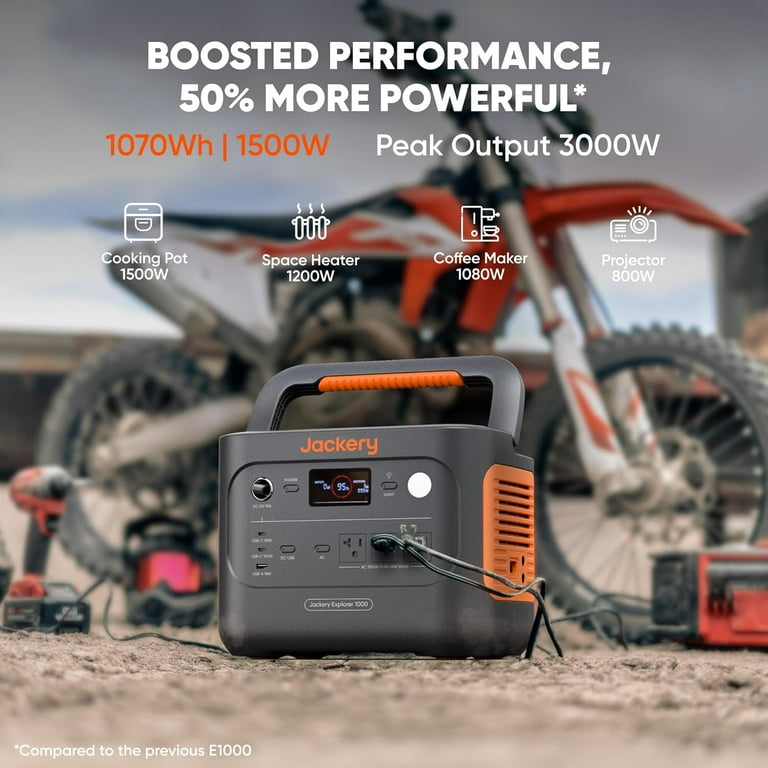 Jackery Solar Generator 1000 v2(2024 New), 1070Wh Portable Jackery Solar Generator 1000 v2(2024 New), 1070Wh Portable