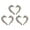 Multicolor, variant on UDIYO 6Pcs Nail Rhinestone Flat Bottom High Brightness Non-Drop Half Heart Nail Art Charms for Manicure
