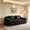 Black, variant on AUU Modular 2-Seat Boneless Loveseat Sofa, Cloud Sectional Couch with Deep Seat, Corduroy Fabric and Throw Pillows