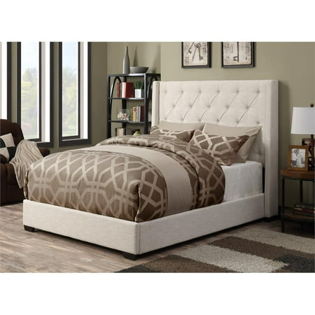 Home Fare Tufted Shelter King Bed Footboard and Rails in ...