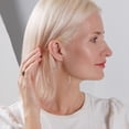 thumbnail image 7 of Humble Chic Dangle Hoop Earrings for Women - 925 Sterling Silver Plated Large Hoops, 7 of 7