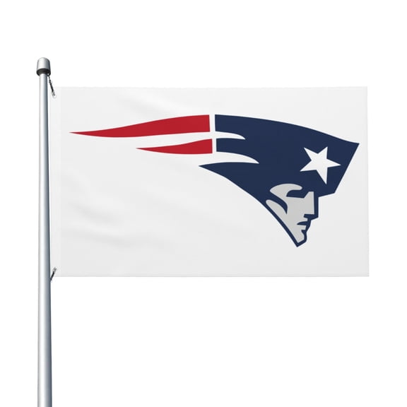 New England Football Team 3x5 FT Double-Sided Flag (Pole Not Included), Quick-Drying for Lawn, Balcony & Party Decor 35Flag-122