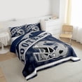 thumbnail image 3 of jejeloiu Rugby Game Gaming Twin Comforter Sets,Kids Football Sport Bedding Set For Teens Reversible 2 Pieces, 3 of 8