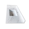 thumbnail image 6 of 22 Inch SideSplash, 4" Height Backsplash, Bianco Carrara Venato Stone Countertop Side Panel, Matching Stone Bathroom Vanity Top Accessories, 6 of 6