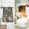 thumbnail image 7 of Yayeee 100% Cotton Hand Towels for Bathroom 16" x 28" Soft Absorbent Kitchen Towel, Black Dinosaur, 7 of 7