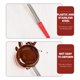 thumbnail image 3 of Cucharas de metal para servir Cucharón de acero inoxidable para controlar las porciones de salsa de pizza Suministros de catering, 3 of 6
