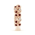 thumbnail image 3 of ANGARA Natural Nature Inspired Round Ruby & Diamond Vine Ring in 14K Rose Gold for Women (Size-1.8mm) | July Birthstone, Birthday, Anniversary, Jewelry Gift for Women | Natural Ruby Ring, 3 of 9