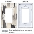 thumbnail image 3 of Yayeee Rocker Switch Wall Plate 2-Gang 4.7"x4.6" Home Decorative Outlet Cover, Beige Cute Cats, 3 of 6