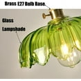 thumbnail image 5 of Green Glass Pendant Lighting for Kitchen Island, Farmhouse Rustic Pendant Light, American Style Retro Pendant Light Fixture with Switch, Simple Vintage Pendant Light for Dining Room Over Table, 5 of 7