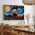 thumbnail image 5 of Skye Terrier Dog Canvas Van Gogh Starry Night Wall Art Gifts Canvas Wall Art Frame Music Artist Customized Canvas Framed Photo Art Work For The Bedroom(Gifts For Dog Lover ), 5 of 6