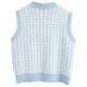 thumbnail image 2 of Pntutb - Camiseta informal con cuello en V para mujer, color colisión, sin mangas Pntutb Pntutb-3951, 2 of 5
