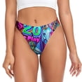 thumbnail image 1 of Balery Neon Free Play Tangas de Algodón para Mujer con Estampado – Ropa Interior Sexy, Transpirable, G-string-3X-Large, 1 of 6