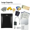 thumbnail image 4 of Fireproof Document Bag 13.4 * 10.8in Fireproof and Waterproof Money Bag Holder Durable Storage Pouch with Zipper Closure for Cash File Documents Jewelry Passport Valuables, 4 of 7