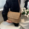 thumbnail image 2 of HMSHA Straw Crossbody Bag Summer Beach Bag for Women Wicker Shoulder Bag Woven Rattan Purse for Beach Vocation, 2 of 6