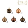 thumbnail image 4 of Valery Madelyn 35ct 2.36 inches Luxurious Copper Gold Christmas Ball Ornaments, Shatterproof Christmas Tree Ornaments Hanging Bauble for Xmas Decoration, 4 of 7