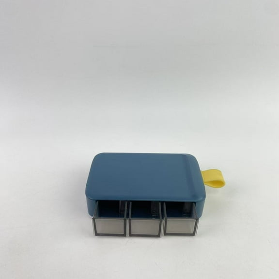 Gezoss Pill boxes for personal use, Portable Travel Pill Case, Cute Large Capacity Pill Holder Container for Pills, Medicines, Vitamins, Fish Oil, Supplements