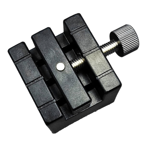 Bloque de soporte para correa de reloj con ranuras, soporte universal estable para correa de reloj, banco de mesa Negro