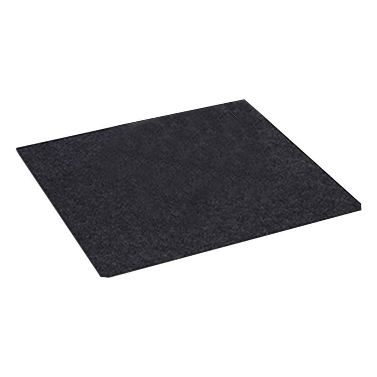 Resilia Large Under Grill Mat Black, 72 x 48 Inches, 12-Inch Splatter Protection Lip, for Outdoor Use