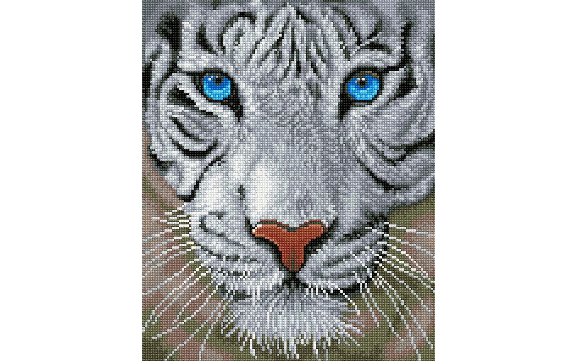 Diamond Dotz – Quadro Gatto Occhi Verdi Con Cornice (28,9x36,7 Cm) – Kit Completo Di Pittura Con Diamanti