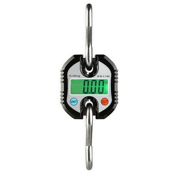 Yeacher Mini Portable Electronic Crane Scale Digital Luggage Hanging Scale Fish Scale with Tracking and Tare Function 150kg Double- Scale Digital Hanging Scale