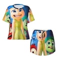 thumbnail image 4 of Lsque inside out 2 Women's Short-Sleeved Pajama Set - 2 Piece Soft and Lightweight Sleepwear Set-X-Large, 4 of 9