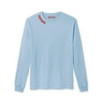 thumbnail image 2 of Daxton Premium Chicago Men Long Sleeves T Shirt Ultra Soft Medium Weight Cotton, Light Blue Tee Red Letters Medium, 2 of 3