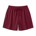 thumbnail image 6 of KPOPLK Running Shorts for Women Quick Dry High Waisted Athletic Short Workout Gym Shorts with Pockets Size S,Wine, 6 of 8