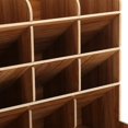 thumbnail image 4 of Estante de almacenamiento de escritorio de madera, portalápices multifunción, caja de papelería, organizador de escritorio con múltiples ranuras para suministros de arte para escuela, hogar, 4 of 5