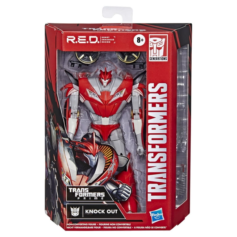 Transformers: R.E.D. Prime Knockout Kids Toy Action Figure for